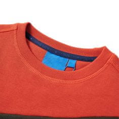 Vidaxl Otroški pulover oranžen 128