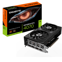 Gigabyte GeForce RTX 4070 Windforce 2X OC 12G grafična kartica, 12 GB GDDR6X (GV-N4070WF2OC-12GD) - odprta embalaža