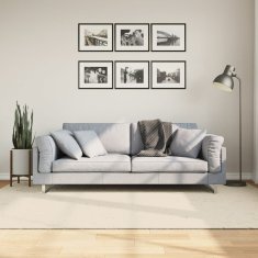 Vidaxl Preproga ISTAN visoka vlakna sijoč videz krem 160x230 cm