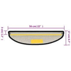 Vidaxl Preproge za stopnice 10 kosov 56x17x3 cm antracitne