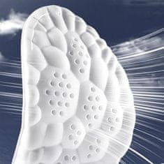 SOLFIT® Vložki za čevlje, Ergonomski vložki, 4D tehnologija oblakov, Vpijanje vlage, Opora stopalom (1 par, 35-39, Siva) | CLOUDSTEP