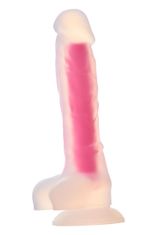 Dreamtoys DILDO Radiant Glow In The Dark Pink Large