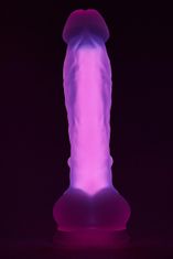 Dreamtoys DILDO Radiant Glow In The Dark Pink Large