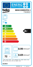 Beko BBIM13300DXPSE-1 vgradna pečica, 72 l