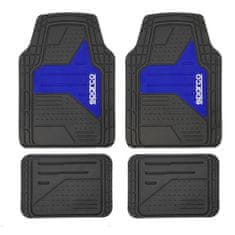 NEW Set talnih preprog za avto Sparco F511 Črn/Moder