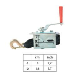 Vidaxl Ročni vitel s trakom 360 kg