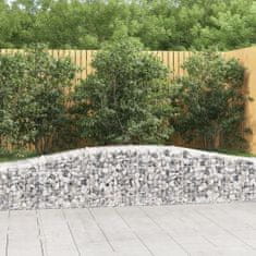 Vidaxl Obokane gabion košare 5 kosa 400x50x40/60 cm pocinkano železo