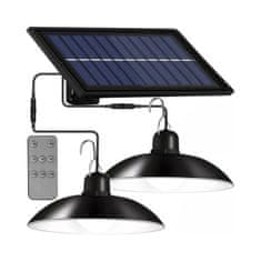 TIMMLUX 2x viseča solarna solarna svetilka 29 LED + solarni panel z 3600 mAh baterijo IP44