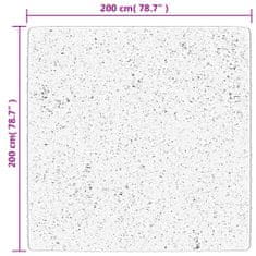 Vidaxl Preproga HUARTE kratka vlakna mehka in pralna črna 200x200 cm