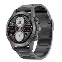 Smart Plus Smart+ DT70+ 1,39 palca HD Športna poslovna high-end pametna ura z brezžičnim polnjenjem BT klicem pametne ure za IP68 vodoodporne black silicone + steel strap