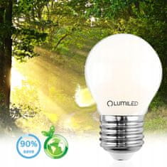 LUMILED 6x LED žarnica E27 P45 7W = 60W 770lm 4000K Nevtralno bela 360° Filament mléčná bublina