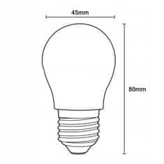LUMILED 6x LED žarnica E27 P45 7W = 60W 770lm 4000K Nevtralno bela 360° Filament mléčná bublina