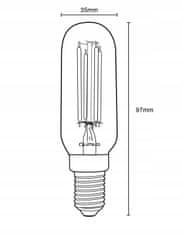 LUMILED 6x LED žarnica E14 T25 4W = 40W 440lm 3000K Toplo bela 360° Filament