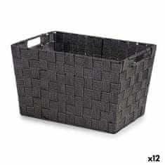 Kipit Košara Črna Blago 10 L (25 x 20 x 35 cm) (12 kosov)