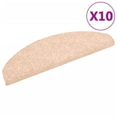 Vidaxl Samolepilne preproge za stopnice 10 kosov rjave 65x21x4 cm