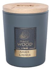 Steklo za svečo - MAGIC WOOD 300 g - Amber & Pepper