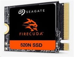 Seagate FireCuda 520N 1.024TB M.2 2230-S2 PCIe Gen4 x4 NVMe 1.4 SSD, 3D TLC, branje/pisanje: 4800/4700 MBps, IOPS 800K/900K