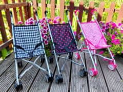 Pixino Otroški voziček za lutke, roza