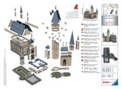 Ravensburger 3D sestavljanka Harry Potter: Bradavičarke, Velika dvorana 630 kosov