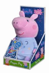 Peppa Pig 2v1 plišasta hišica za igranje + luč, modra, 25 cm