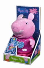 Peppa Pig 2v1 plišasti prašiček, igranje + luč, roza, 25 cm