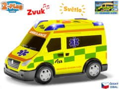 Mikro Trading 2-Play Traffic Car ambulanta CZ design 13,5 cm prosti tek s svetlobo in zvokom