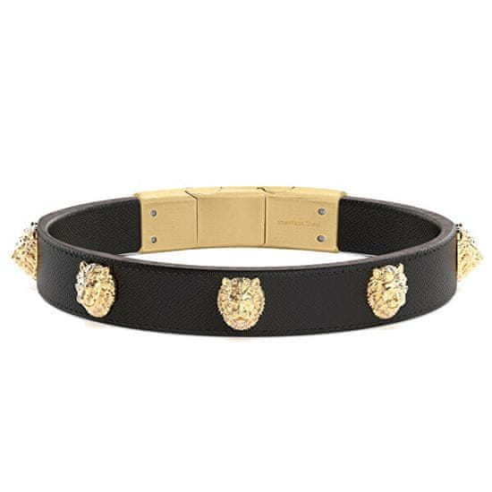 Guess Elegantna usnjena zapestnica Lion King JUMB01310JWYGT/U