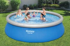 Bestway Bazen Fast Set z napihljivim robom | 457 x 122 cm s kartušno filtrsko črpalko