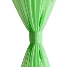 Vidaxl Svetlo Zelena Prosojna Zavesa 140 x 225 cm 2 kosa