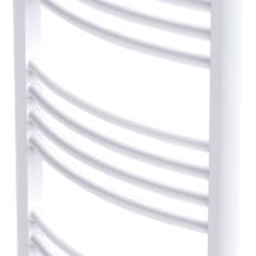 Vidaxl Kopalniški cevni radiator za centralno ogrevanje zaobljen 500x1160 mm