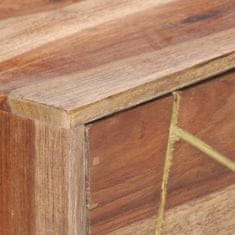Vidaxl Pisalna miza s predali 100x55x75 cm trden palisander