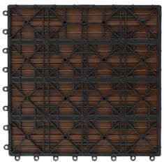 Vidaxl WPC Ploščice 30 x 30 cm 11 kosov za 1 kvadratni meter Rjave barve