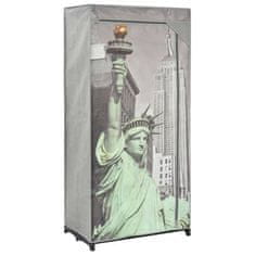 Vidaxl Garderobna omara New York 75x45x160 cm iz blaga