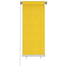 Vidaxl Zunanje rolo senčilo 60x140 cm rumeno HDPE