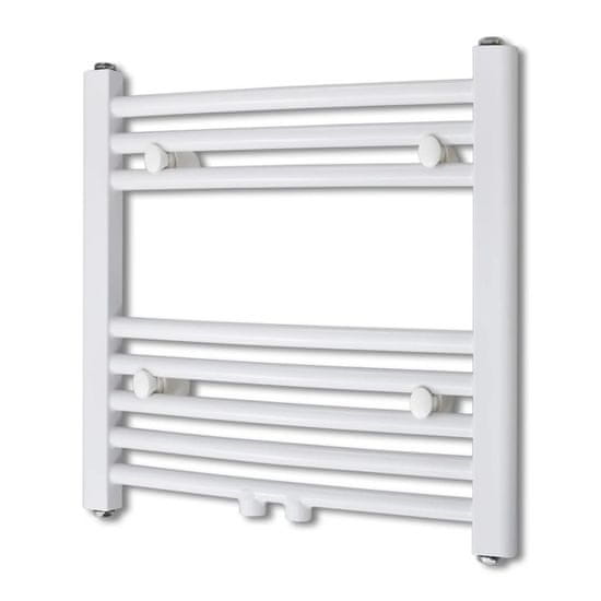 Vidaxl Kopalniški cevni radiator za centralno ogrevanje zaobljen 480x480 mm