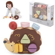 Viga Toys VIGA PolarB Lesena gradbena igrača ježek z Montessori vijaki