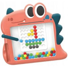 WOOPIE Otroška Montessori magnetna tabla MagPad Dinosaur