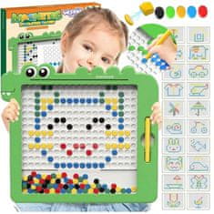 WOOPIE Otroška Montessori magnetna tabla MagPad Dinosaur