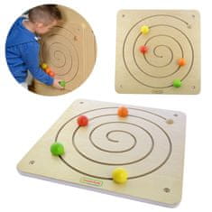 Masterkidz Montessori Spiralni labirint Drsna deska