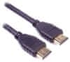 HDMI 2.1 High Speed + Ethernet kabel/ 8K@60Hz / pozlačeni konektorji/ 5m/ črna