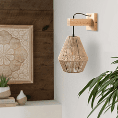 Toolight LAMPA ŚCIENNA KINKIET APP1149-1W Wood