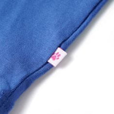 Vidaxl Otroška majica s kratkimi rokavi kobaltno modra 140