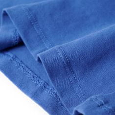 Vidaxl Otroška majica s kratkimi rokavi kobaltno modra 104