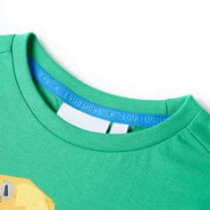 Vidaxl Otroška majica s kratkimi rokavi zelena 128