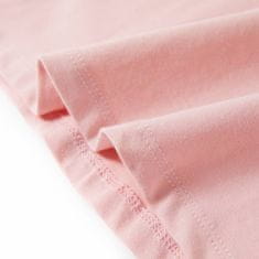 Vidaxl Otroška majica z naramnicami svetlo roza 116
