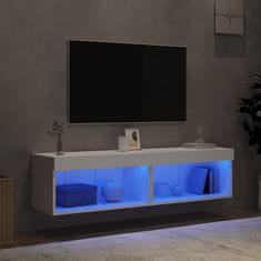 Vidaxl TV omarice z LED lučmi 2 kosa bela 60x30x30 cm