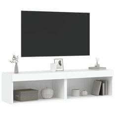 Vidaxl TV omarice z LED lučmi 2 kosa bela 60x30x30 cm