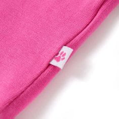 Vidaxl Otroška majica s kratkimi rokavi Temno roza 140