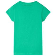 Vidaxl Otroška majica se kratkimi rokavi zelena 92
