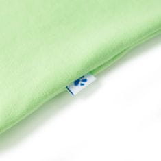 Vidaxl Otroška majica s kratkimi rokavi neon zelena 128